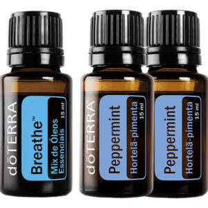 1x Breathe (blend Respiratório) 15ml + 2 Peppermint (15ml) Originais
